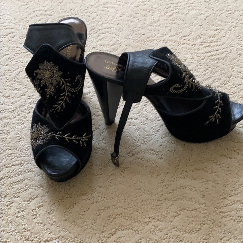 Donald J Pliner Italy CHELSi bejeweled platforms